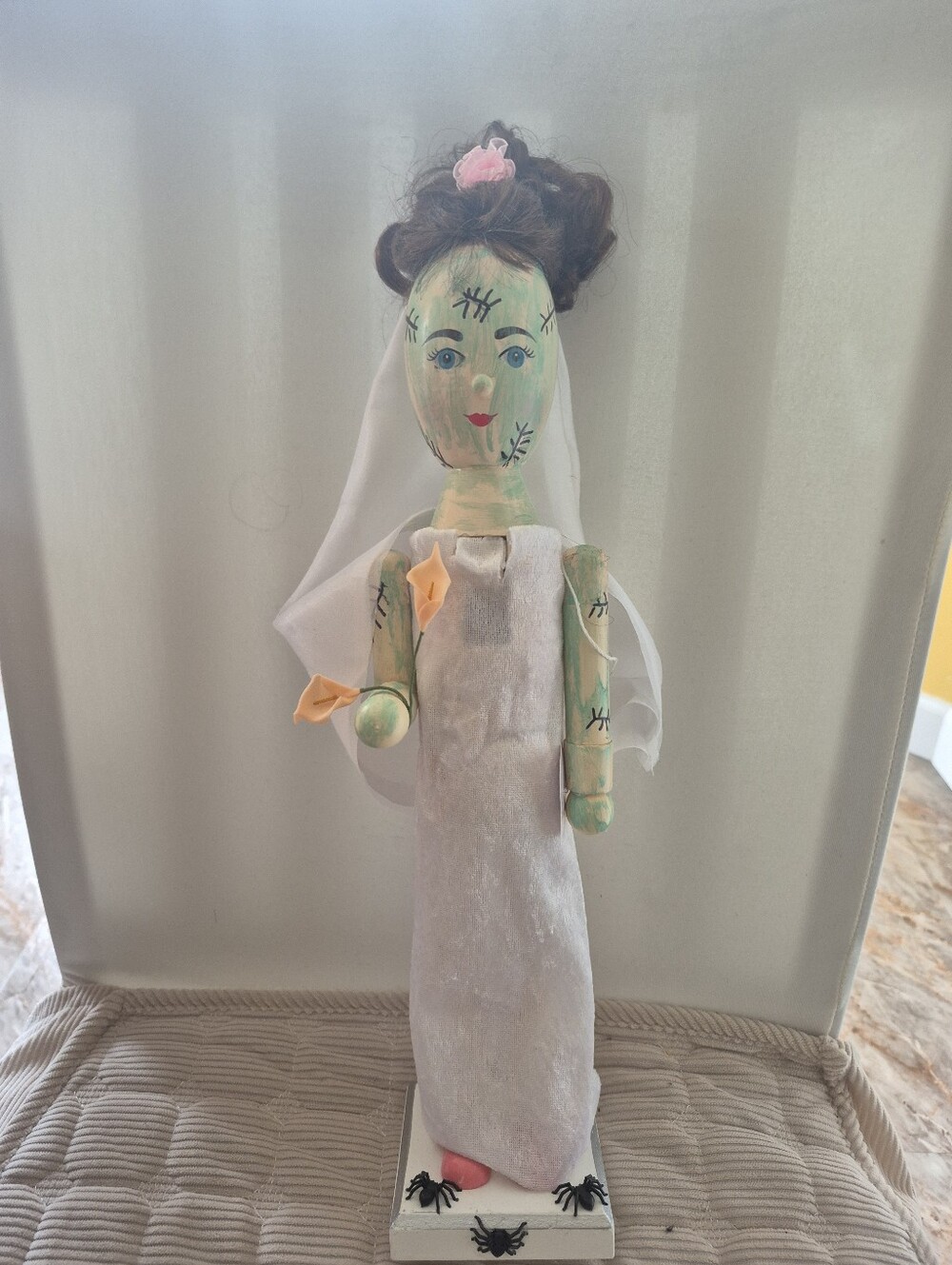 Halloween Nutcracker Bride of Frankenstein